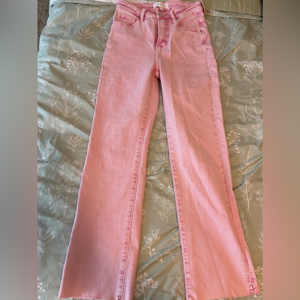 Chic Pink Boot Cut Women's Jeans